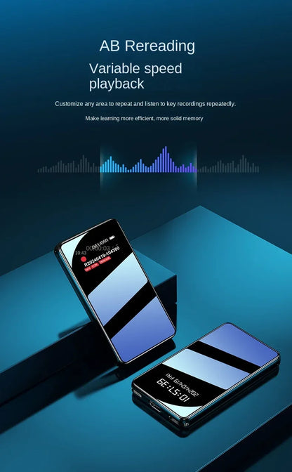 64GB Line-In Acitvated Voice Recorder HD Noise Reduce Support APP Tuning Equipment Phone Call Sound Audio Record 32GB MP3 Player