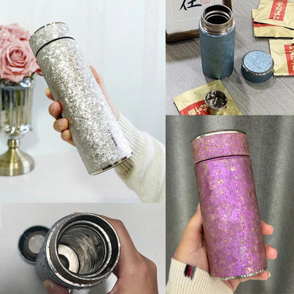 SIMELO Pure Titanium Insulated Cup Large Capacity Portable Water Bottle Business Gift Box Accompanying Mug for Travel Outdoor
