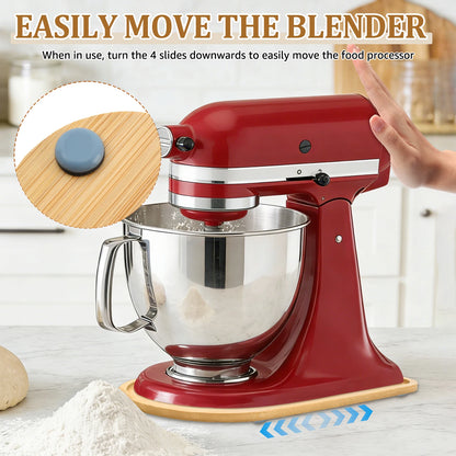 Mixer Slider Mat Tray Compatible for 4.5 QT Tilt Head Stand Acrylic/Wooden Mixer Mover Slider Pad Kitchen Appliance Accessories