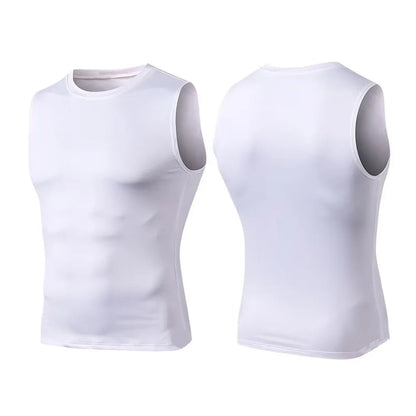Mans Compression Tank Top Men Gym Shirt Sleeveless Quick Dry Sportswear Male Fitness Bodybuilding Vest Workout Muscle Top