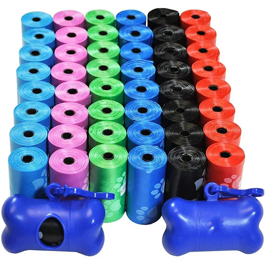 120 Rolls Dog Poop Bag Outdoor Cleaning Poop Bag Outdoor Clean Pets Supplies for Dog 15Bags/Roll Refill Garbage Bag Pet Supplies by PDG ibma