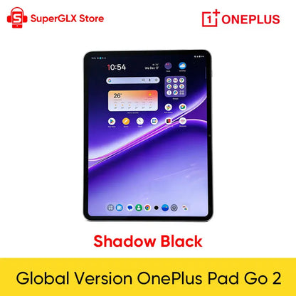 Global Version OnePlus Pad Go 2 Tablet MediaTek Dimensity 7300-Ultra 12.1" 120Hz LCD Display 10050mAh Battery 33W SUPERVOOC