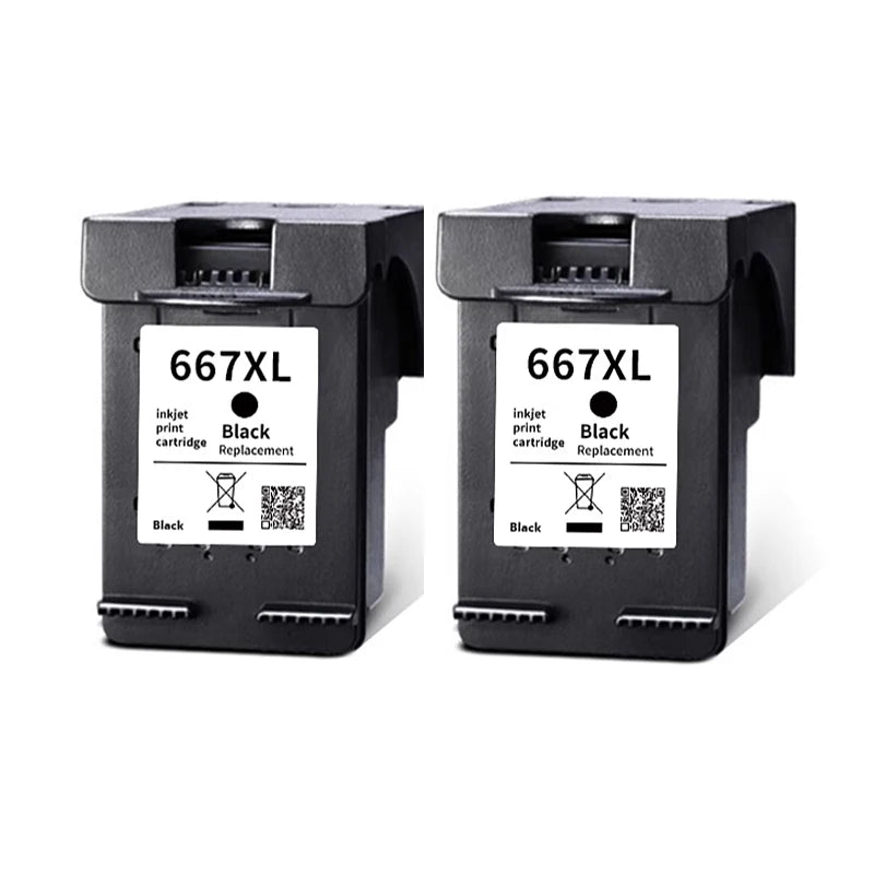 667XL Ink Cartridges For HP 667 HP667 XL Replacement Compatible Deskjet 1275 2374 2375 2376 2775 2776 6475 Printer