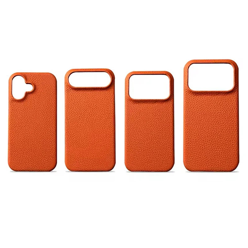 Luxury Simulation Cowhide Leather Case for Apple iPhone 17 Pro Max Cover iPhone17 Air PU Leather Official Style Phone Cover