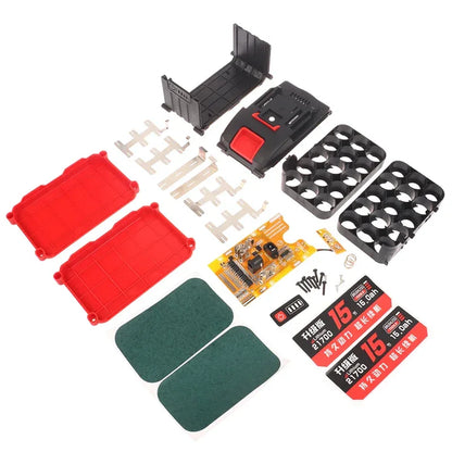 21700 Li Battery Case With Circuit Board For DIY Shell Box With BMS PCB Board Charging Protection Can Install 10/15 Batteries