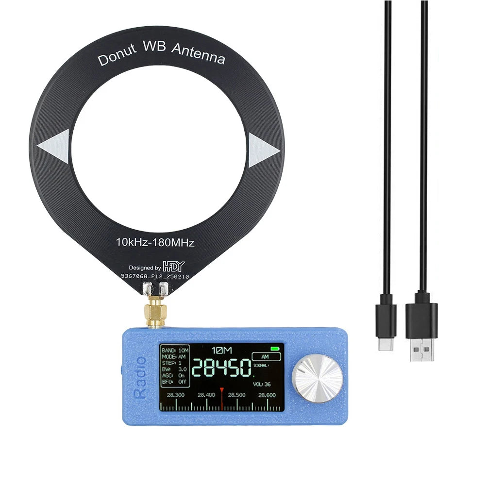 SI4732 0.5-108mhz Portable Radio 1.9inch IPS Screen Pocket Mini Radio LSB USB AM FM FM/AM Radio HF SW MW VHF Radio