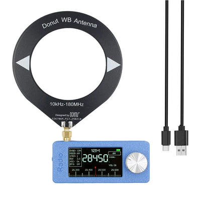 SI4732 0.5-108mhz Portable Radio 1.9inch IPS Screen Pocket Mini Radio LSB USB AM FM FM/AM Radio HF SW MW VHF Radio