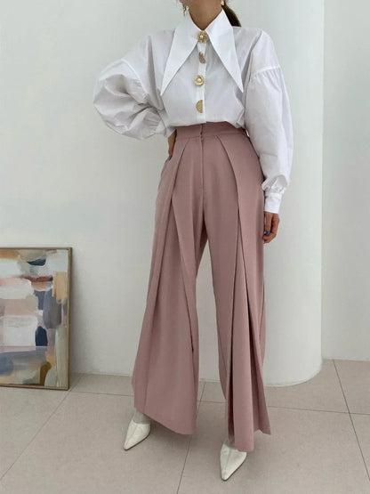 2025 Autumn Long Sleeve Women Shirt Fashion Spring Lanter Sleeve Blouses Office Lady Elegant Tops Casual Loose Clothing