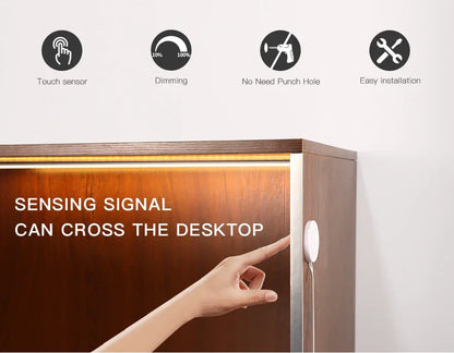 DC5V USB Touch Sensor Dimmable and Hand Sweep Switch COB Light LED Strip Neon Silica Gel Tape Waterproof Backlight DIY Home