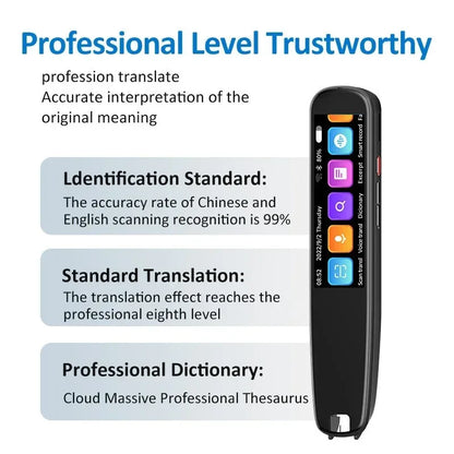 X10 Point Reading Translation Pen 3.76 Inches 142 Language Electronic Voice Scanning Pen Mutual Translation Dictionary Pen