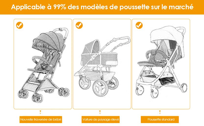 Portable Buggy Board With Seat Universal Kiddy Boards Pram Standing Board 360° Rotation Pram Accessory For Children 25kg