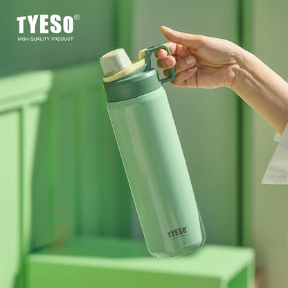 Tyeso Vacuum Flask for Men Women Stainless Steel Outdoor Water Bottles for Cycling Hiking 750ml 900ml Portable Water Bottle
