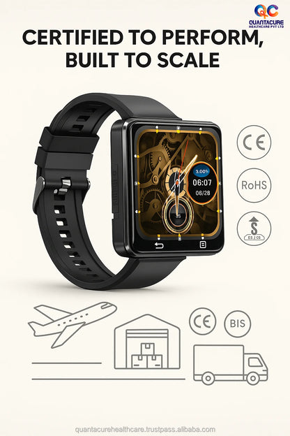 2025 QC AX11 S998 Android 11 Male Smartwatch 4G SIM 2.64\" Display Dual Camera Removable Shell 3+32GB Type-C Activity Tracker