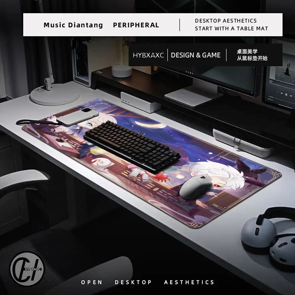 Xavier Love And Deepspace Game Mousepad Large Gaming Mouse Pad LockEdge Thickened Computer Keyboard Table Desk Mat