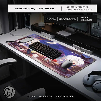 Xavier Love And Deepspace Game Mousepad Large Gaming Mouse Pad LockEdge Thickened Computer Keyboard Table Desk Mat