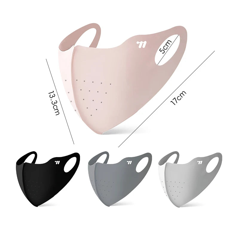WEST BIKING Summer Sunscreen Traceless Mask 3D Ice Silk Breathable UV Protection Mask Summer Outdoor Sport Cycling Sports Masks