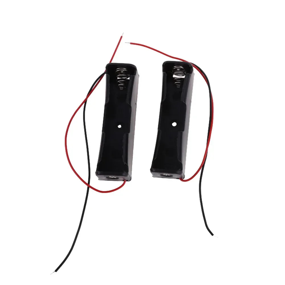 10PCS 1 Slots 18650 Power Bank Cases 1X 3.6V-4.2V 8650 Battery Holder Storage Box Case Battery Container With Wire Lead