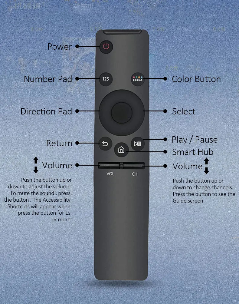 Universal 4K TV HD Smart Remote Control For Samsung 7 8 9 Series BN59-01260A BN59-01259B/E/D Smart TV Remote Control Replacement