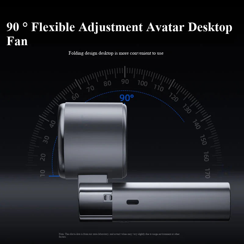 Handheld Fan with Semiconductor Cooling, Ice Compress, Ultra-Long Battery Life, Foldable Tabletop, Digital Display, Mini Fan
