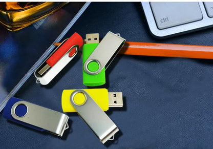 Usb Flash Drive Wholesale Custom LOGO Gift Thumb Colorful Metal Flash Drive Pendrive USB 2.0 3.0 1GB 2GB 4GB 8GB 16GB 32GB 64GB