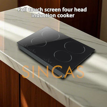 4-Burner Built-in Touchscreen Induction Cooktop Timer High-Power Glass Panel Explosion Proof EfficiencyCommercial Household
