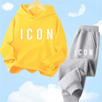 Spring Autumn New Fashion Kids Tracksuits 3-12 Years Boys and Girls Casual Sports Hoodie Tops+Pants 2PC Sets Children's Clothing