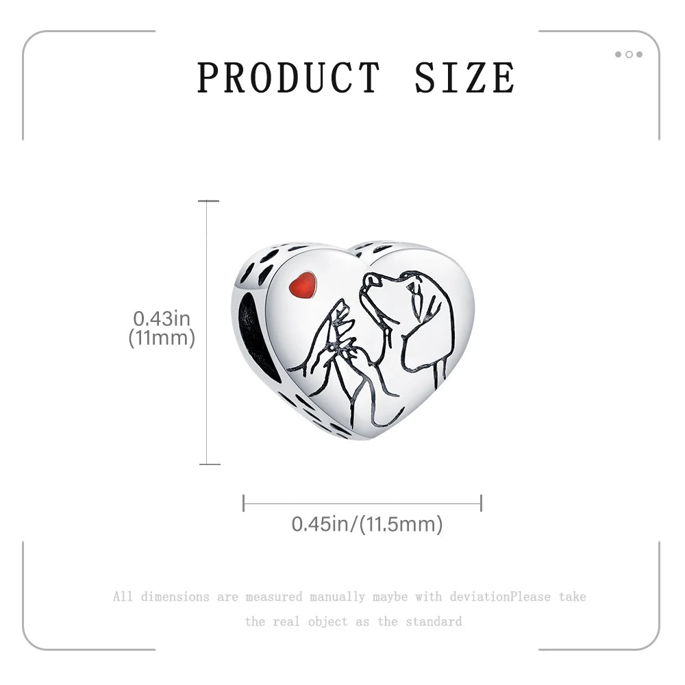 Elegant Mother's Day gifts For mom Ballet Pendant Fit Original Bracelet Diy Jewelry Fine Perfect Heart Rainbow Charm Daily Wear