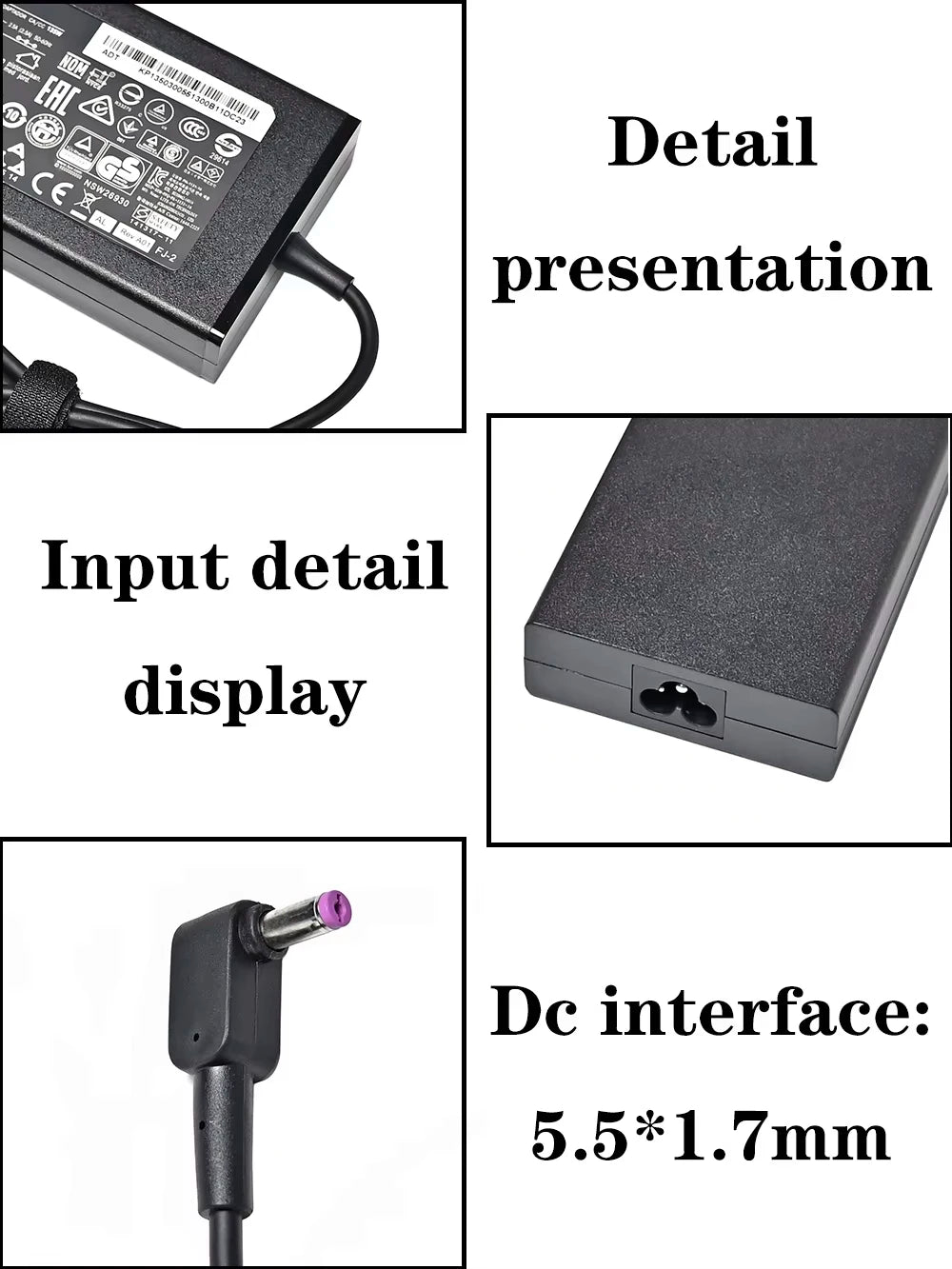 19V 7.1A 135W 5.5*1.7MM Laptop AC Adapter Charger For ACER Aspire V17 Nitro 5 np515-52 pa-1131-16 ADP-135KB VX5 VN7-792G-59CL