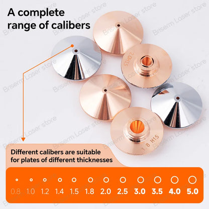 Fiber Laser Nozzle D28 D32 H15 M11 M14 Caliber 0.8-6.0 Laser Cutting Nozzle for Raytools Precitec Boci Laser Cutting Machine