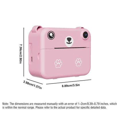 Digital Children Camera Photography Instant Print Photo 1080P HD Video Recorder Mini Thermal Printer Educational Birthday Gifts