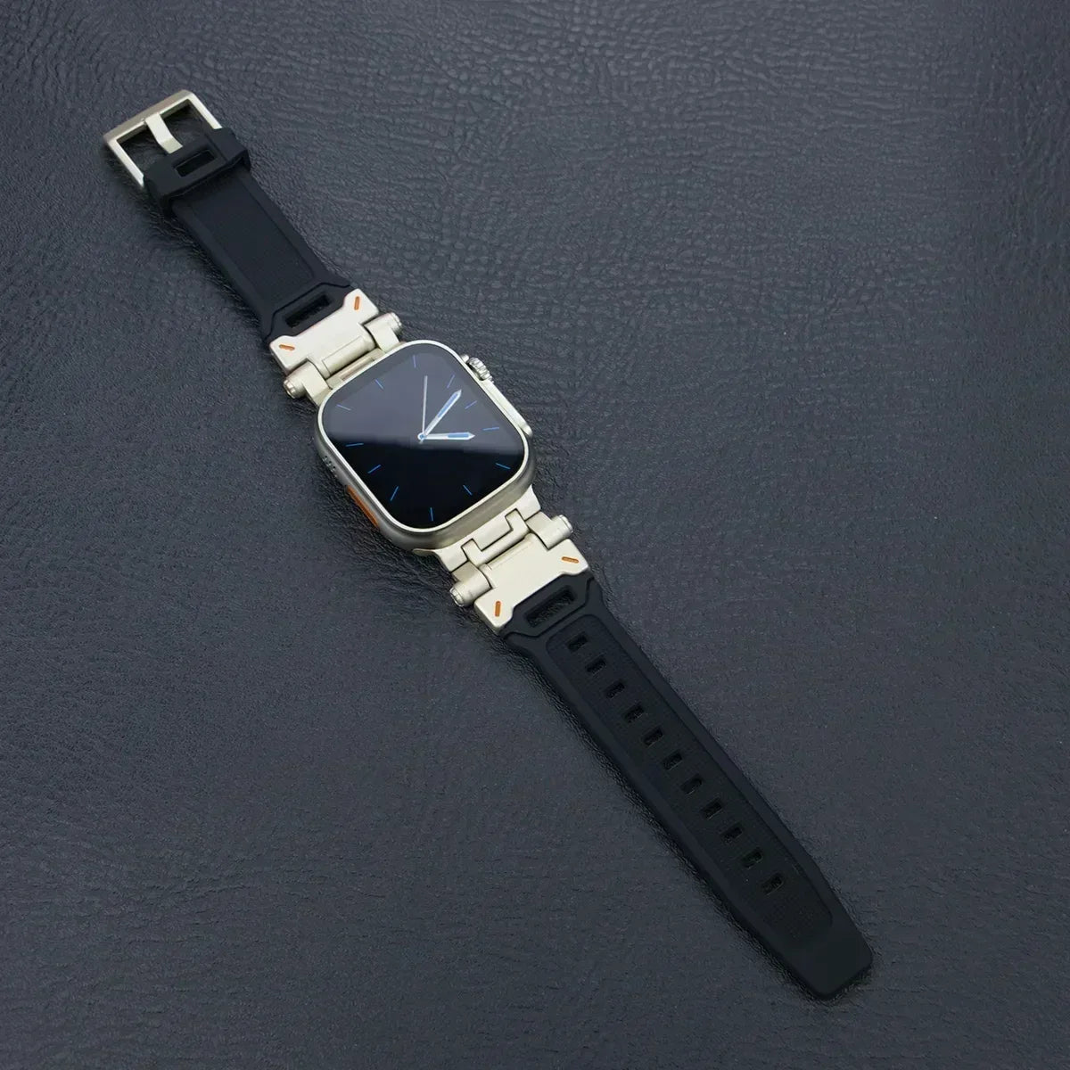 Silicone Sport Band for Apple Watch Ultra 49mm 45mm 42 44mm Rubber Strap for iWatch Series 9 8 7 se 6 5 4 ultra 2 49 Correa