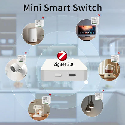 1/2/3 Channels 16A/10A/5A 100-240V Zigbee 3.0 Smart Wireless Switch Smart Home APP Voice Control Work with Alexa Google Home