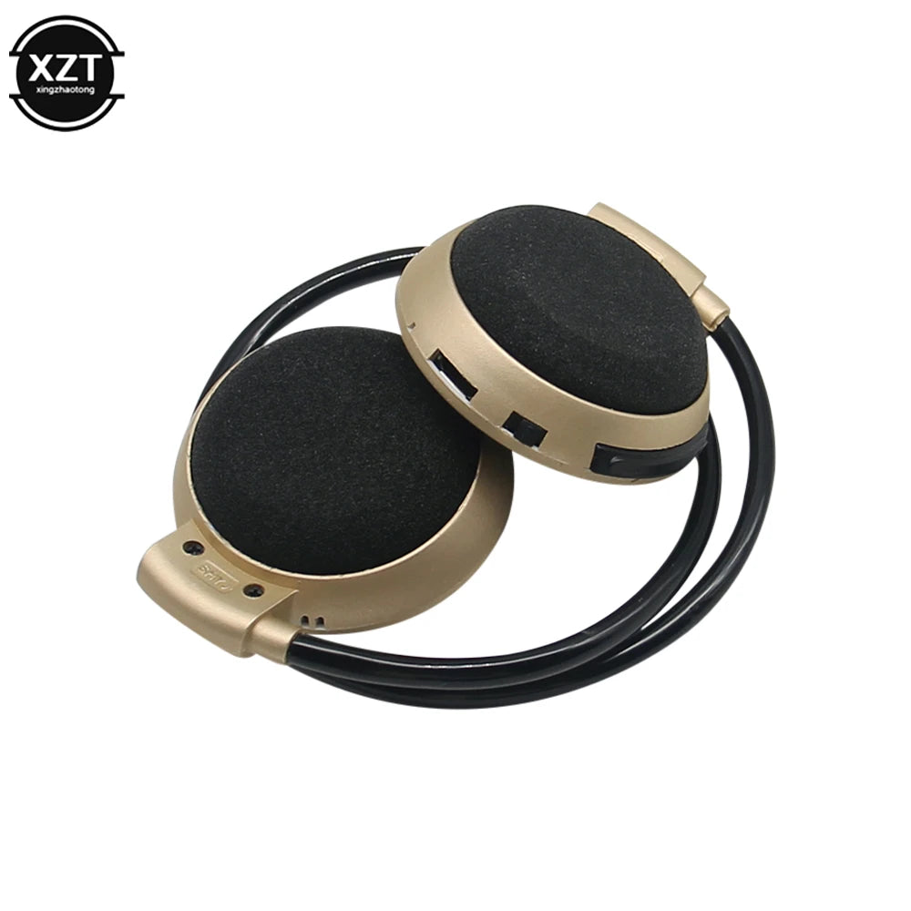 Sport Wireless Bluetooth-compatib Headphones Stereo Earphones Mp3 Music Player Headset Earpiece Micro SD Card Slot Handsfree Mic