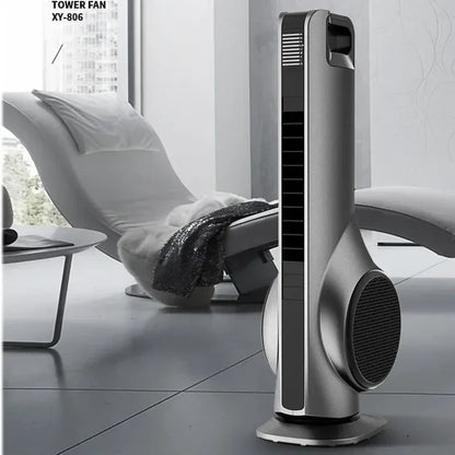 Portable 220v Leafless Electric Fan Tower Air Conditioning Fan Bedroom Silent Remote Control Indoor Purification Air Circulation