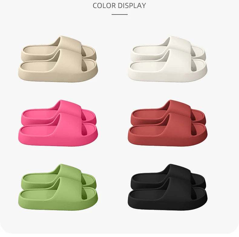 Men's Slippers for Summer Outdoor Wear, Indoor Thick-Soled Bathroom Shower, Anti Slip and Cool Slippers for Men