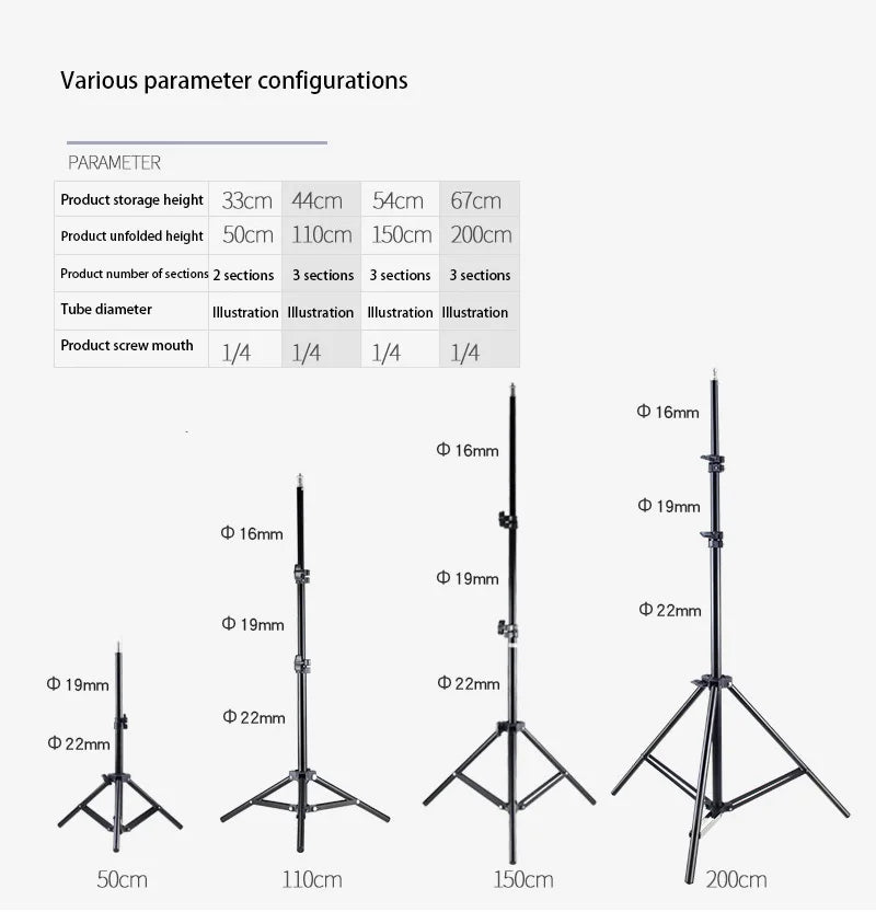 110cm Universal Portable Bracket For Magcubic HY300 Pro Projector Tripod Stand Mount For Magcubic HY320mini Projector 5-50cm New