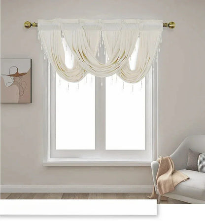 Velvet Valance Small Curtain for LivingRoom Bedroom Kitchen  Hotel Hall Luxury Home Decoration High Quality Fabric Partition