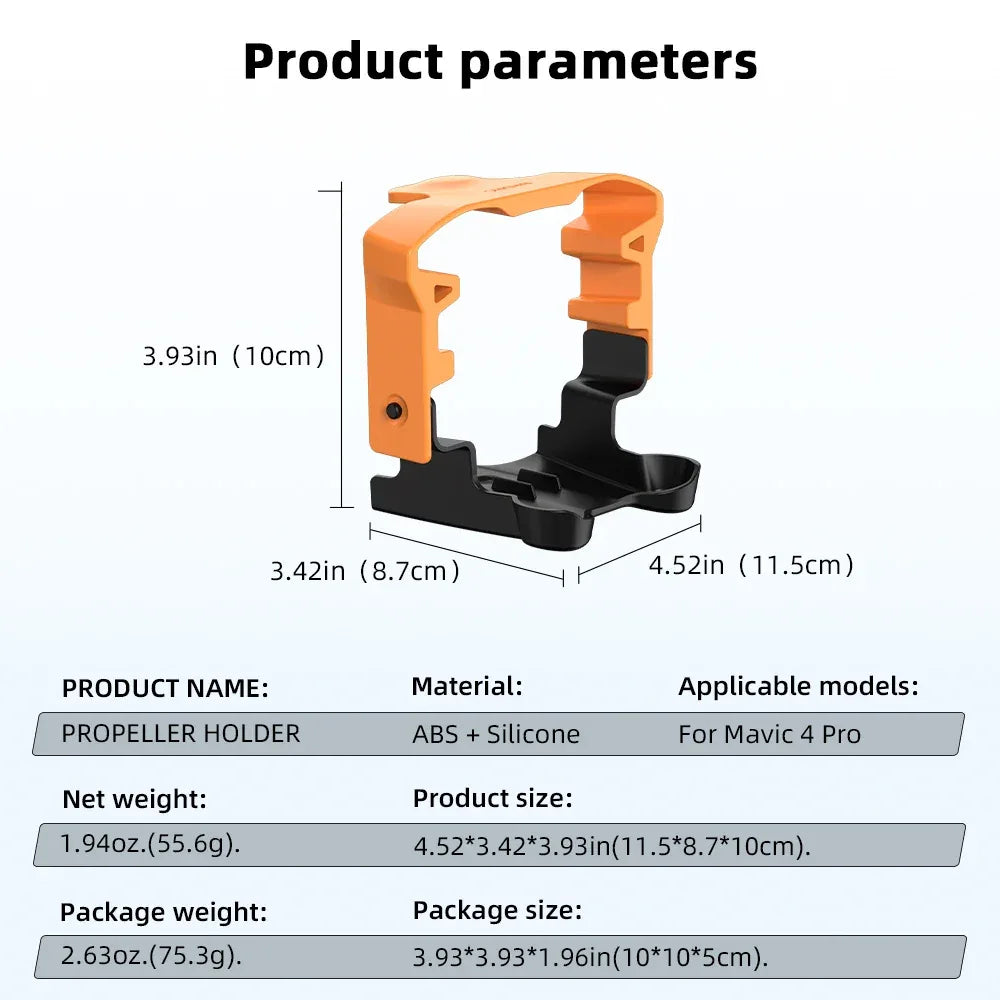 For DJI Mavic 4 Pro Accessories Propeller Holder Strap and Landing Gear Tripod Stand Support Leg Drone Protector