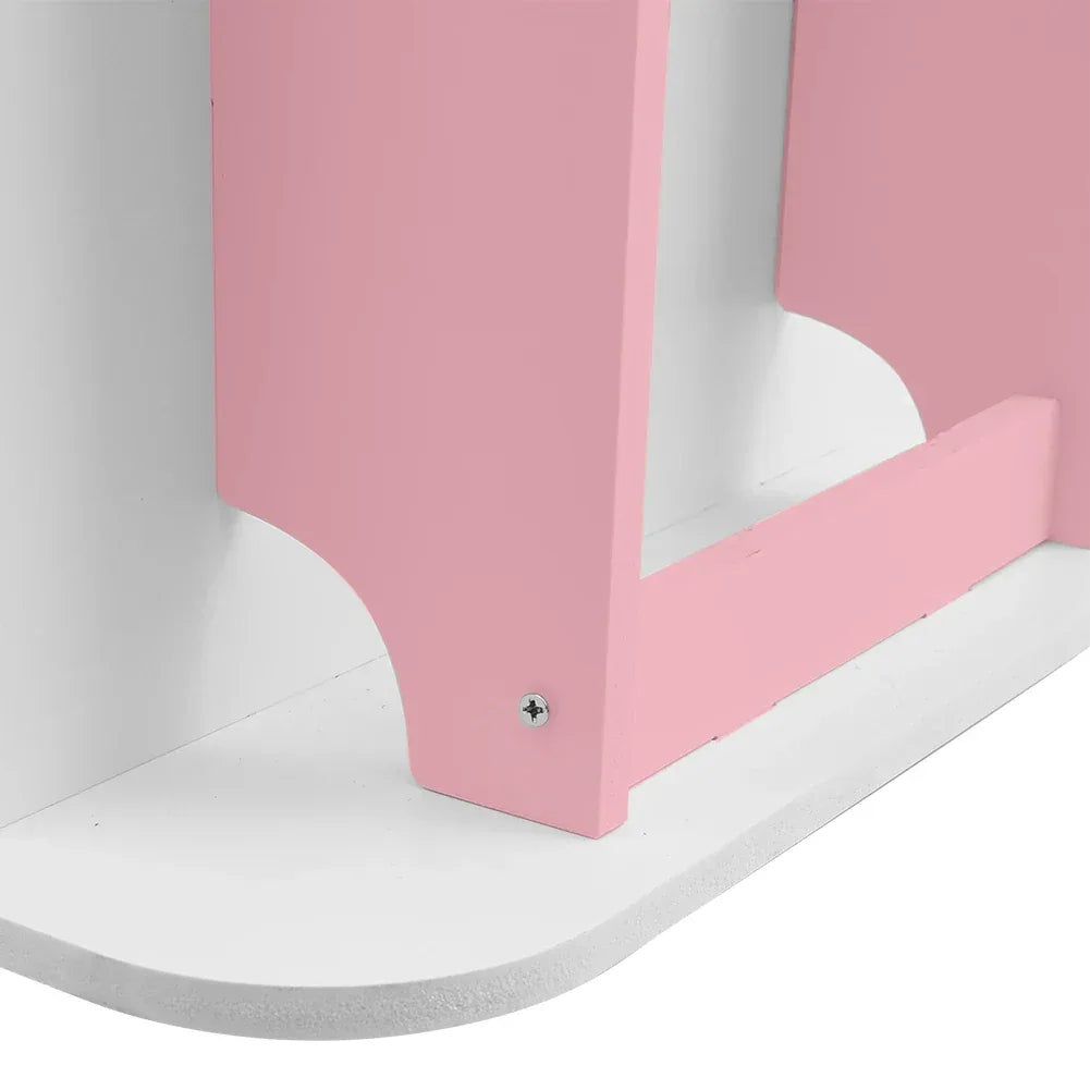 360° rotating bookshelf for children's room 3-layer house-shaped children's bookshelf floor-standing