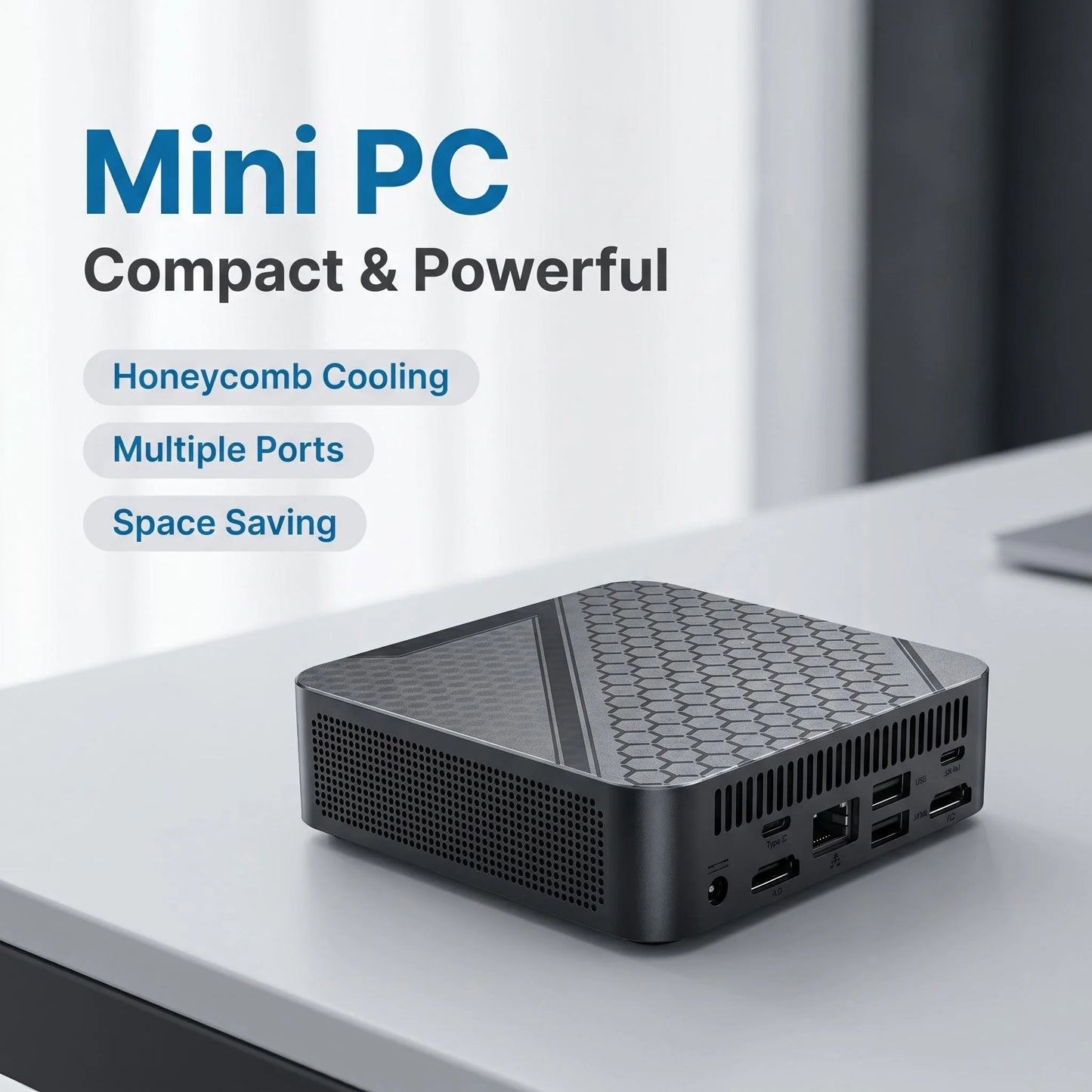 2026 Intel Core I9-8950HK Gaming Mini PC 16GB RAM 1TB/2TB SSD 4K WiFi6 BT5.2 Compact Mini Desktop Computer For Office Gaming