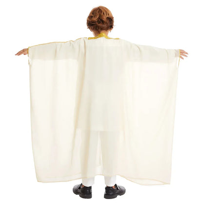 Muslim Saudi Arabian Boy Abaya Children Praying Islamic Clothing Kimono Middle Eastern Teen Dress Dubai New Fashion Classic