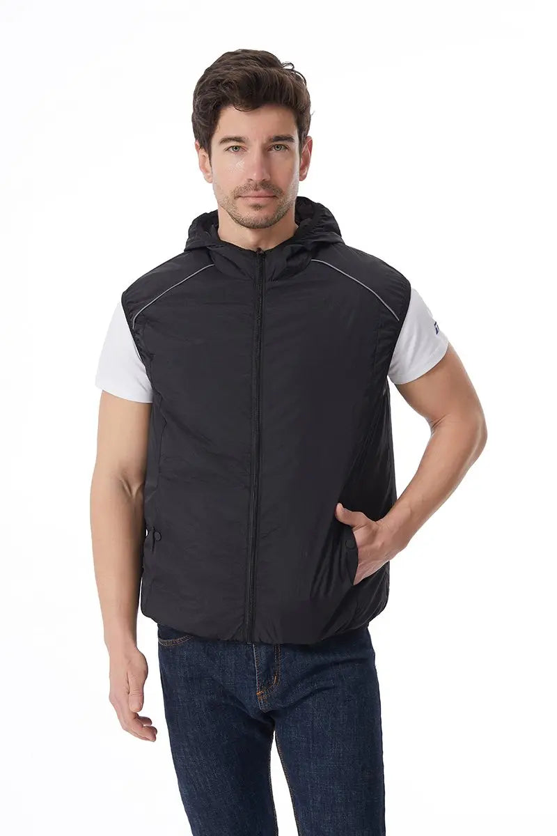 Summer Cooling Vest For Couples Breathable Fan Air Conditioner Jacket Sleeveless Heat Resistant Outdoor Workwear