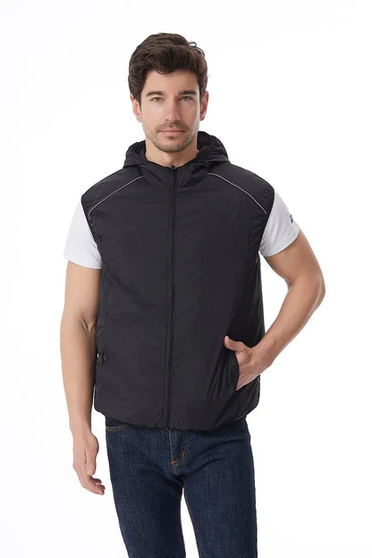 Summer Cooling Vest For Couples Breathable Fan Air Conditioner Jacket Sleeveless Heat Resistant Outdoor Workwear