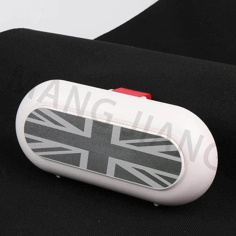 Car Glasses Card Ticket Holder Sunglasses Box Case Multifunctional Sun Visor Clip Creative Storage Fastener Interior Accessories