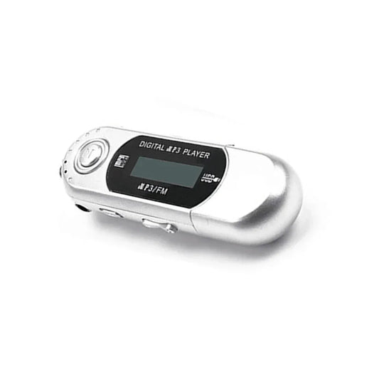 MP3 Mini Player Support 32G TF Card Flash Drive Lightweight LCD Music Player 3.5mm Audio Jack One Finger Control with Card Slot