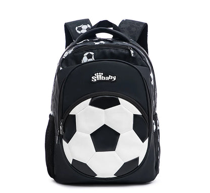 New 3D Cute Orthopedic School Bag For Boys Cartoon Football Backpack Kids Children High Capacity Waterproof  1-3 Grade Schoolbag