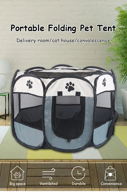S/M/L Cat Delivery Room Detachable Summer Pet Tent Outdoor Dog Bed Folding Dog Fance Cat Nest Dog Enclosure Cage for Cats Dogs