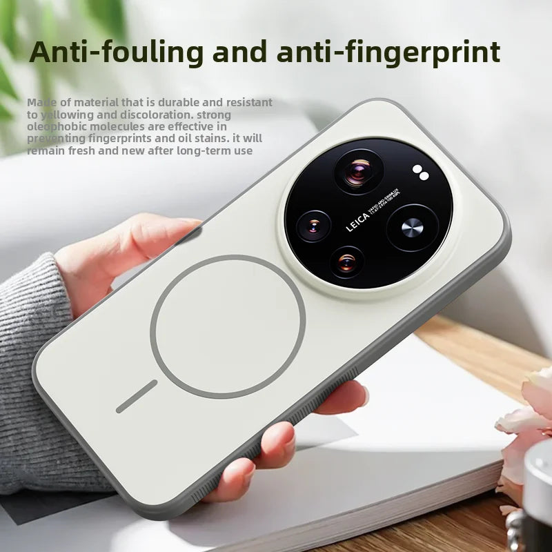 For Xiaomi Mi 17 Ultra Case Hard Silicone Skin Magnetic Wireless Charging Protective Back Cover For Xiaomi Mi 17 17Ultra hell