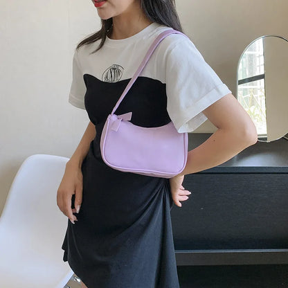 PU Candy Color Mini Handbag Women Shoulder Bag Girls Small Hand Bag Key Phone Pouch Coin Purse Card Bags Card Holder for Women