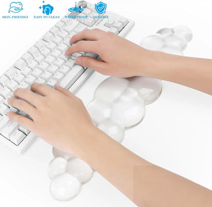 Mouse pad Wrist antislip silicone transparent Wrist brace Support Mat Memory Wrist Mouse Pad Computer Laptop keyboard Mat